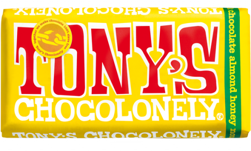 FLASH SALE  Tony's Chocolonely Milk Honey Almond Nougat 180g
