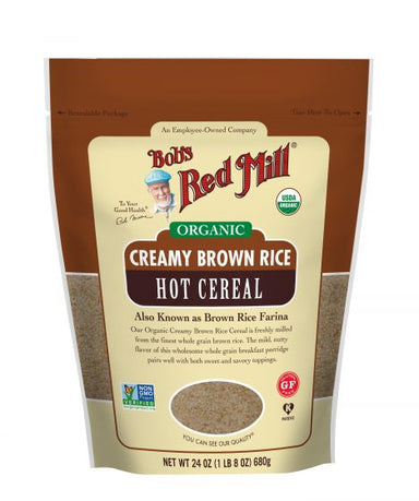 bob`s red mill creamy rice hot cereal - organic (brown rice farina) 737g