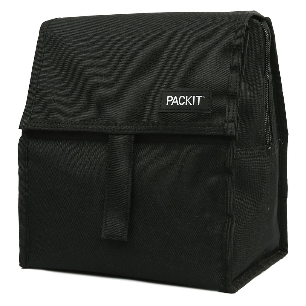 packit freezable lunch bag black