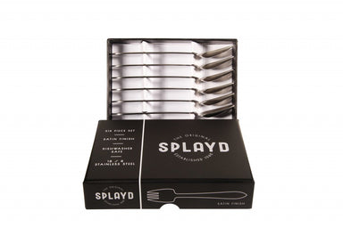 splayd black label stainless steel satin mini set of 6