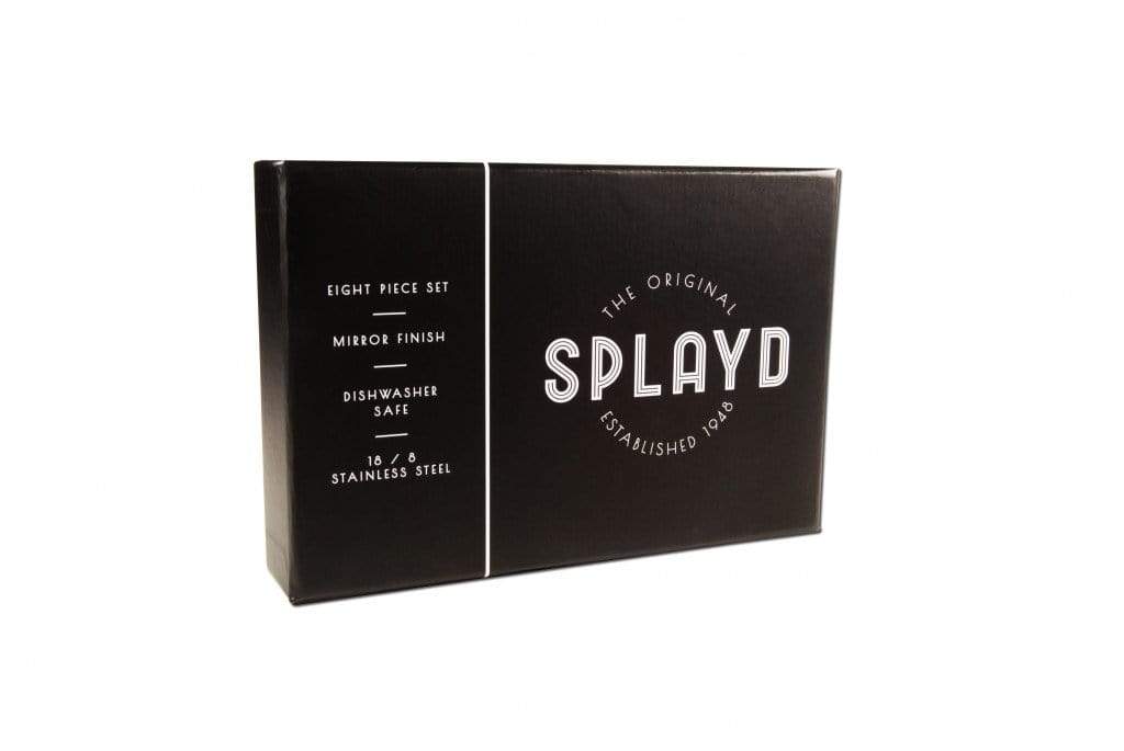 splayd black label stainless steel mirror set of 8