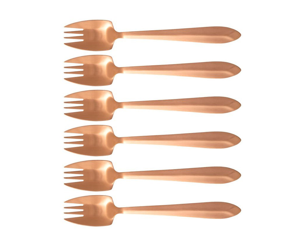 Splayd Black Label Rose Gold Satin Set of 6