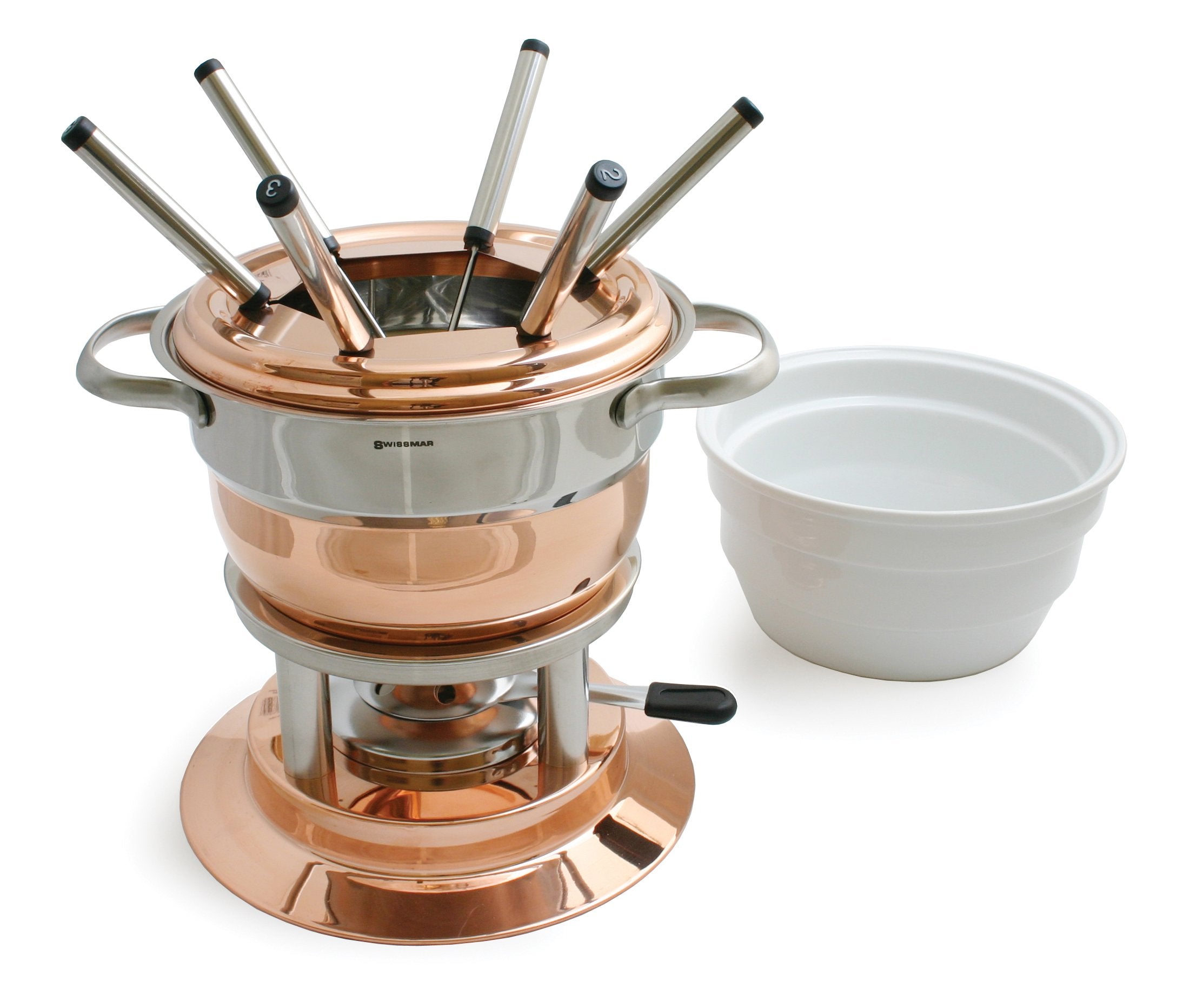 swissmar lausanne 11 pc copper fondue set