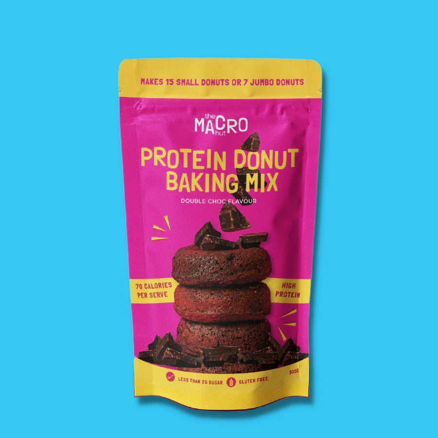 The Macro Hut Protein Donut Baking Mix Double Choc 300g