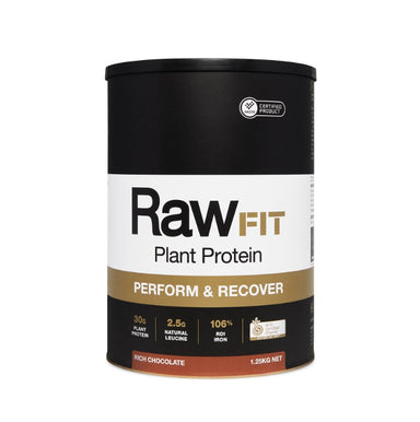 amazonia rawfit plant protein perform & recover rich chocolate 1.25kg