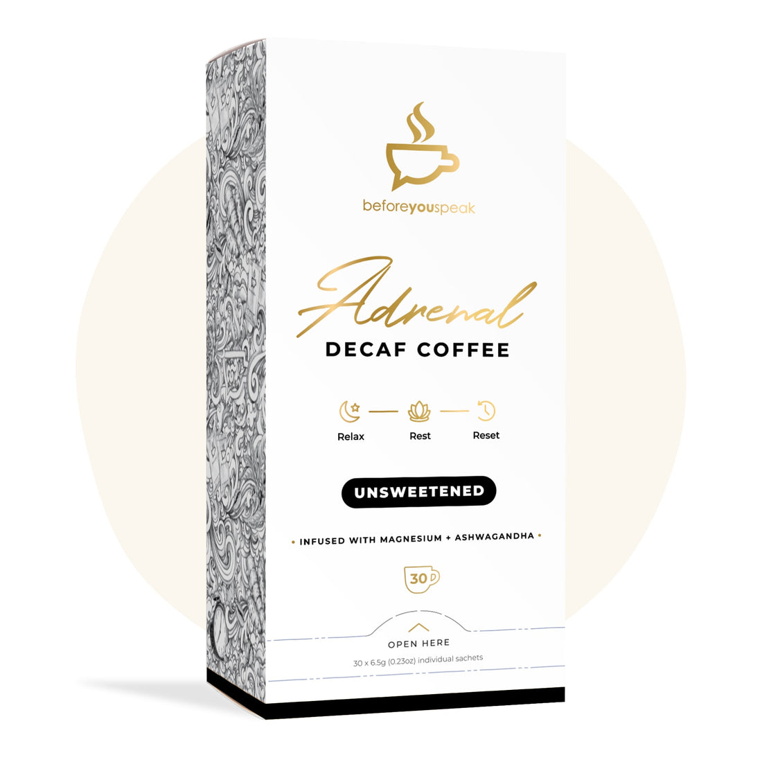 Before You Speak Adrenal Decaf Coffee Unsweetened