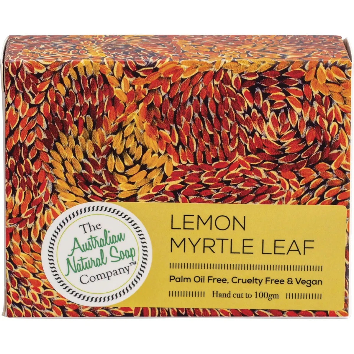 The Australian Natural Co Australian Bush Soap Lemon Myrtle Leaf 100g