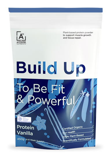 activated nutrients build up vanilla protein (to be fit & powerful) 450g