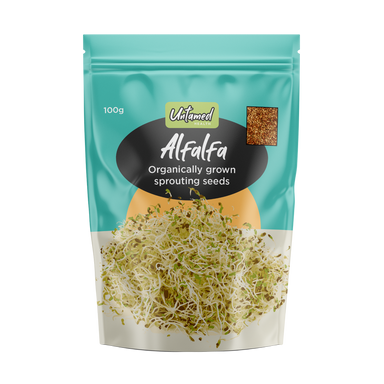 untamed health organically grown sprouting seeds alfalfa 100g