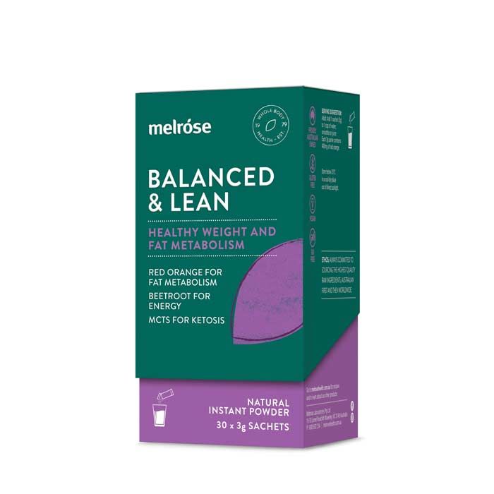 melrose balanced & lean sachet 3g x 30 pack