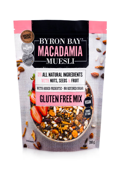 byron bay macadamia muesli gluten free 700g