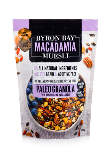 byron bay macadamia muesli paleo granola 800g