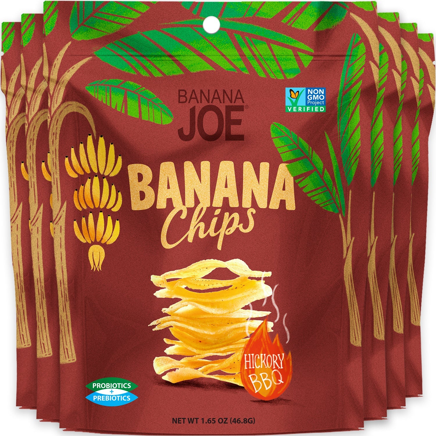 Banana Joe Banana Chips Hickory BBQ 6x46.8g