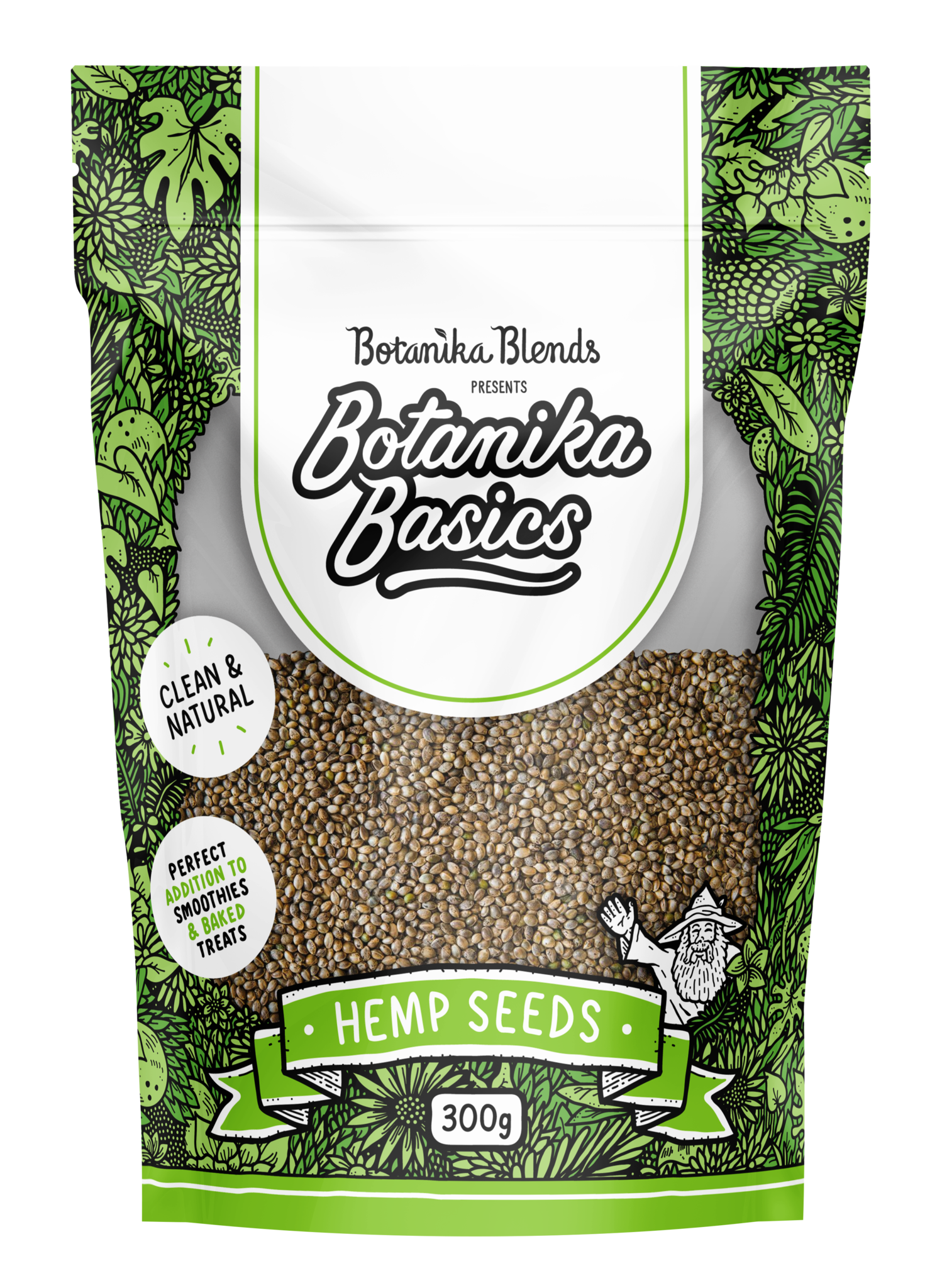 botanika blends botanika basics organic hemp seeds 300g