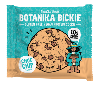 botanika blends bickie vegan protein cookie- choc chip