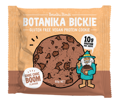 botanika blends bickie vegan protein cookie- choc choc boom