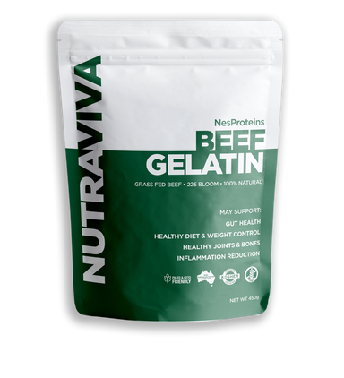 nutraviva nesproteins beef gelatin (grass fed) 450g