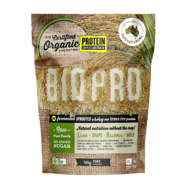 protein supplies aust. biopro (sprouted brown rice) pure 500g