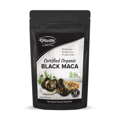 morlife black maca powder certified organic