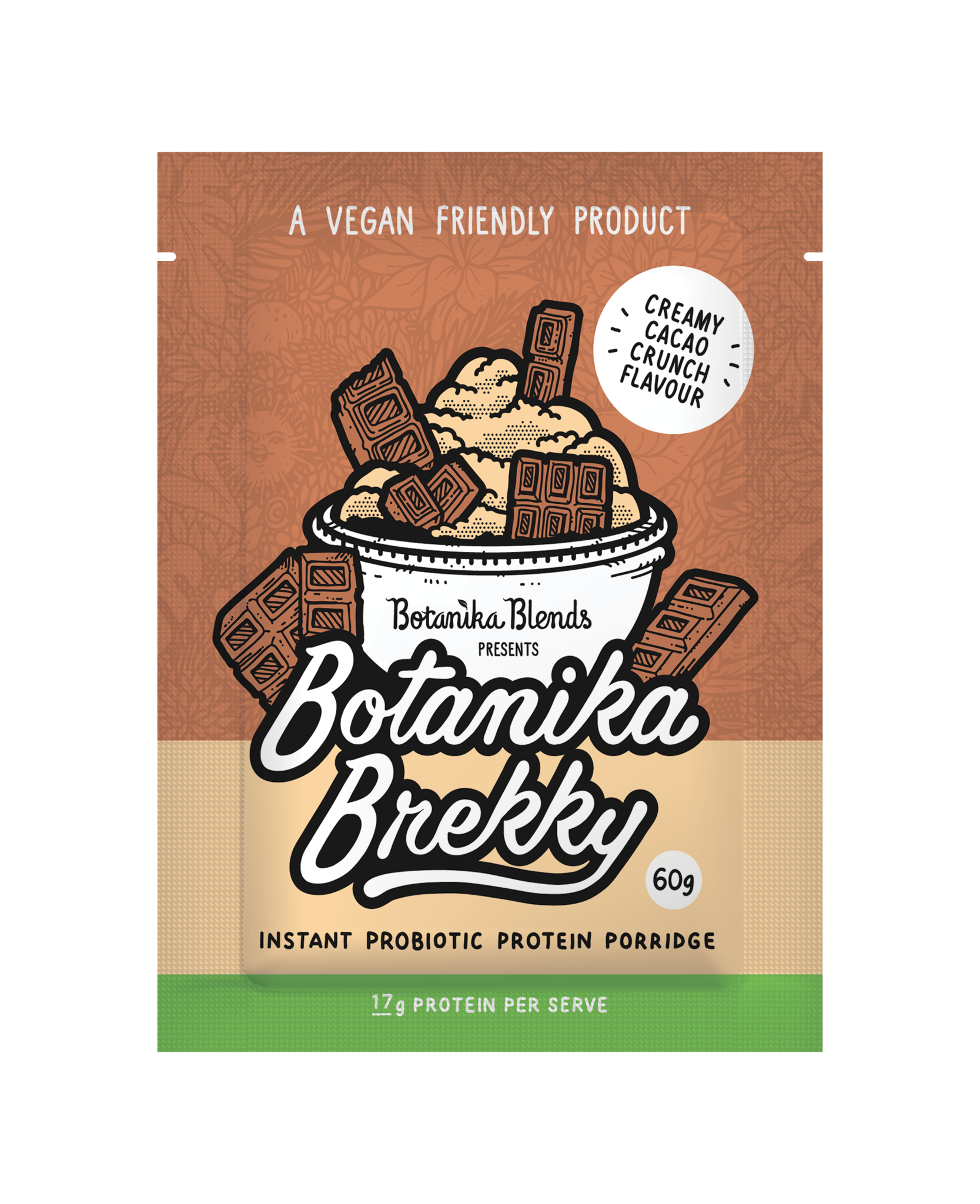 botanika blends botanika brekky probiotic porridge 1kg cacao crunch