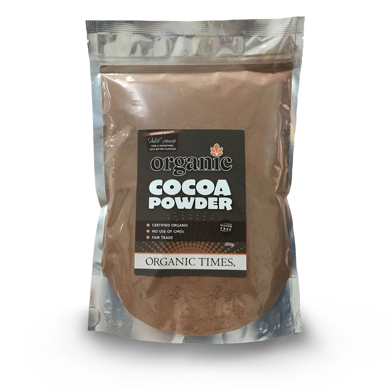 organic times cocoa powder 500g