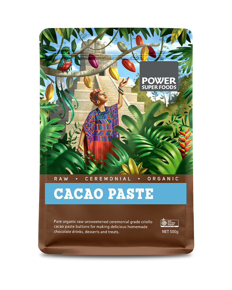 Power Super Foods Cacao Paste Buttons Raw