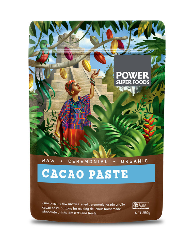 Power Super Foods Cacao Paste Buttons Raw