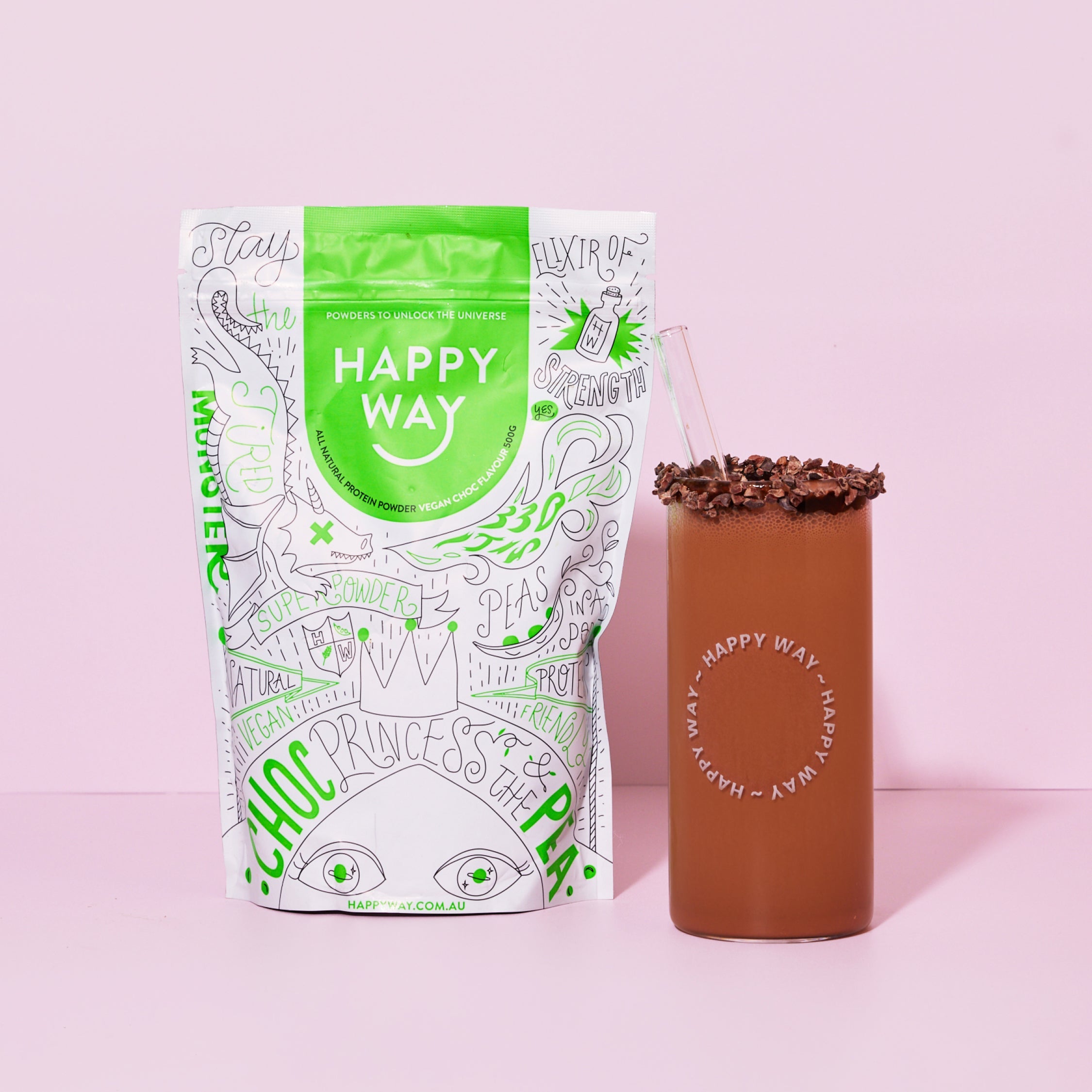 Happy Way Pea Protein Powder Chocolate