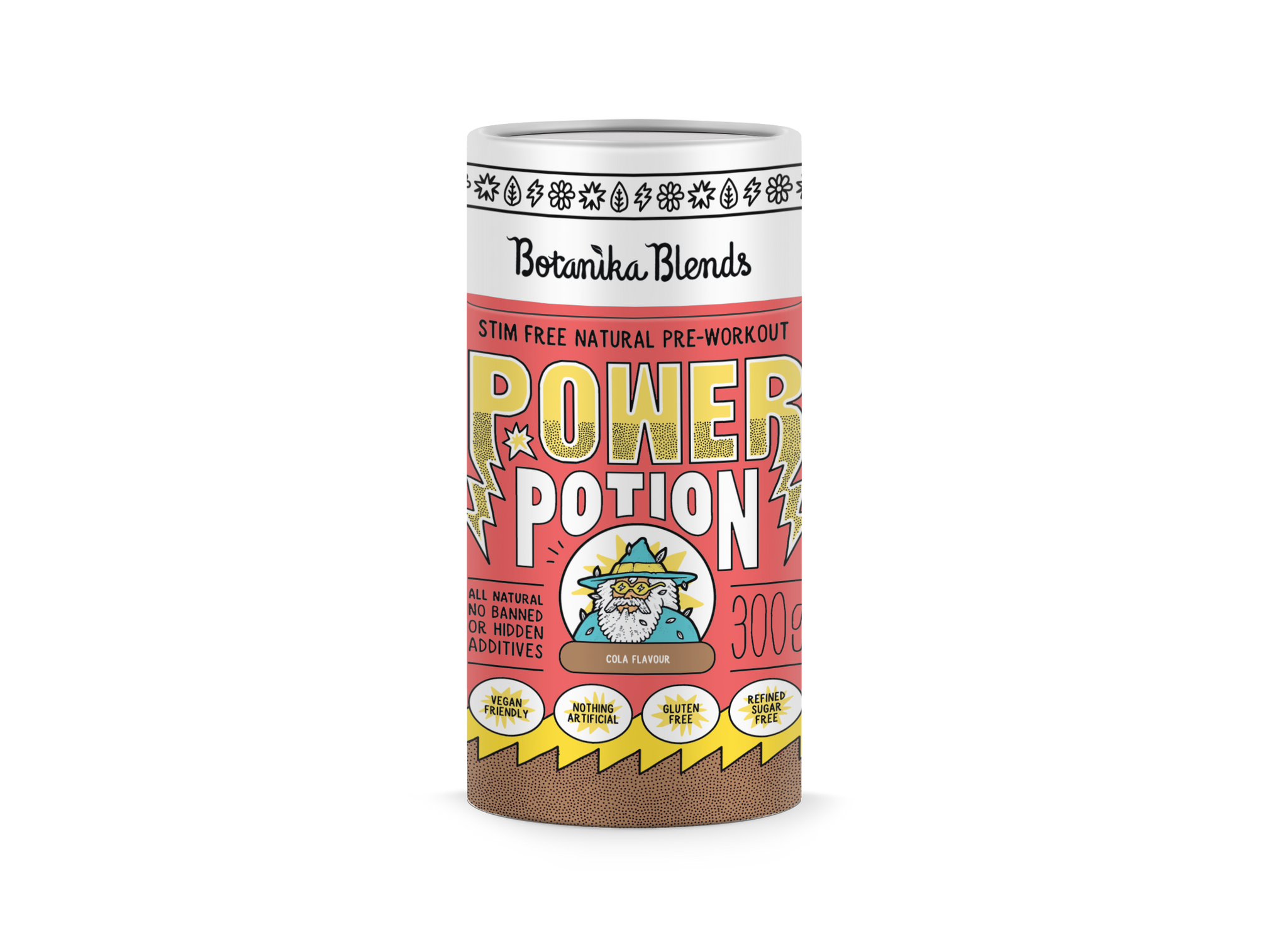 botanika blends power potion pre workout powder cola 300g