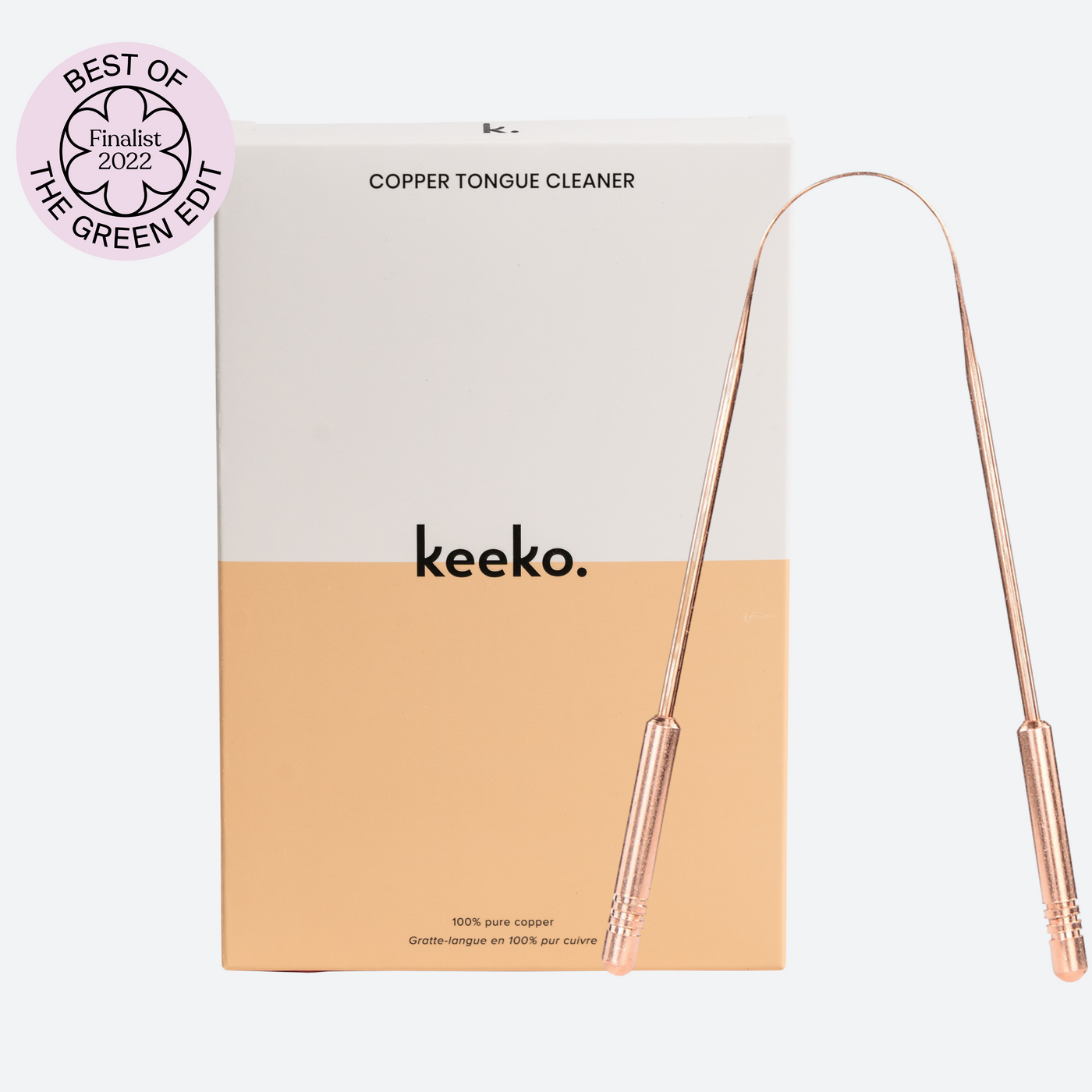 keeko premium copper tongue cleaner 1pk