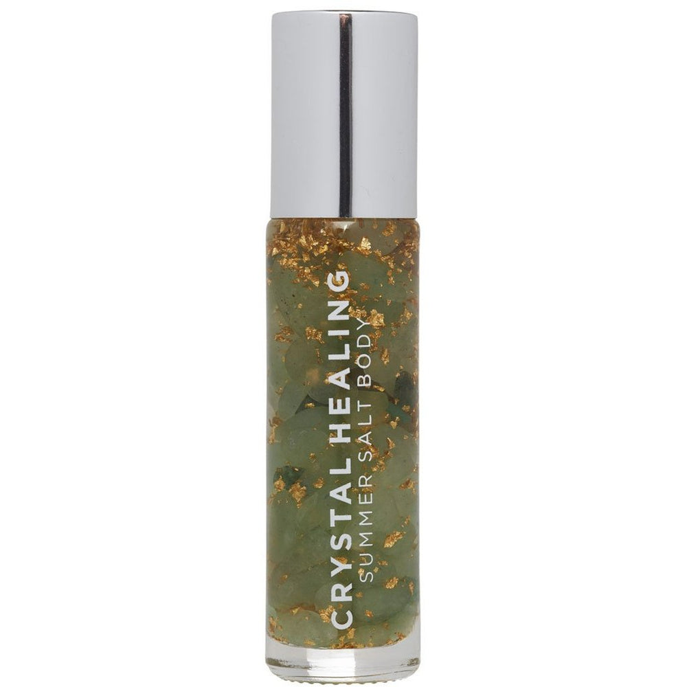 summer salt body essential oil roller with 24k gold healing - aventurine crystals 10ml