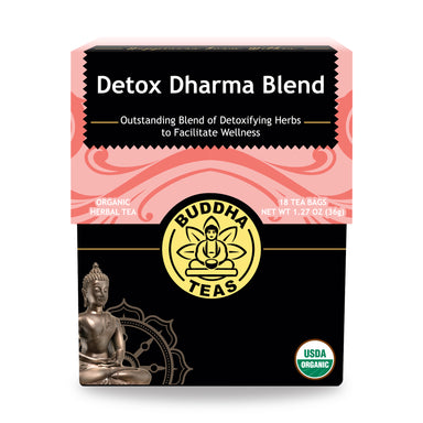 buddha teas organic herbal detox dharma blend 18 sachets