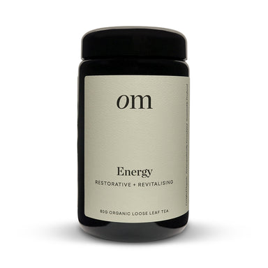 organic merchant energy tea glass jar