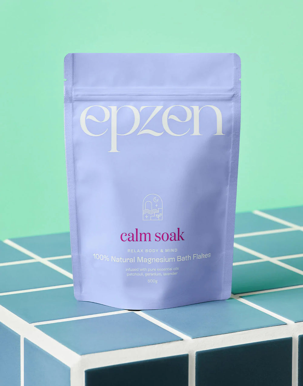 Epzen Magnesium Bath Flakes Calm Soak 500g