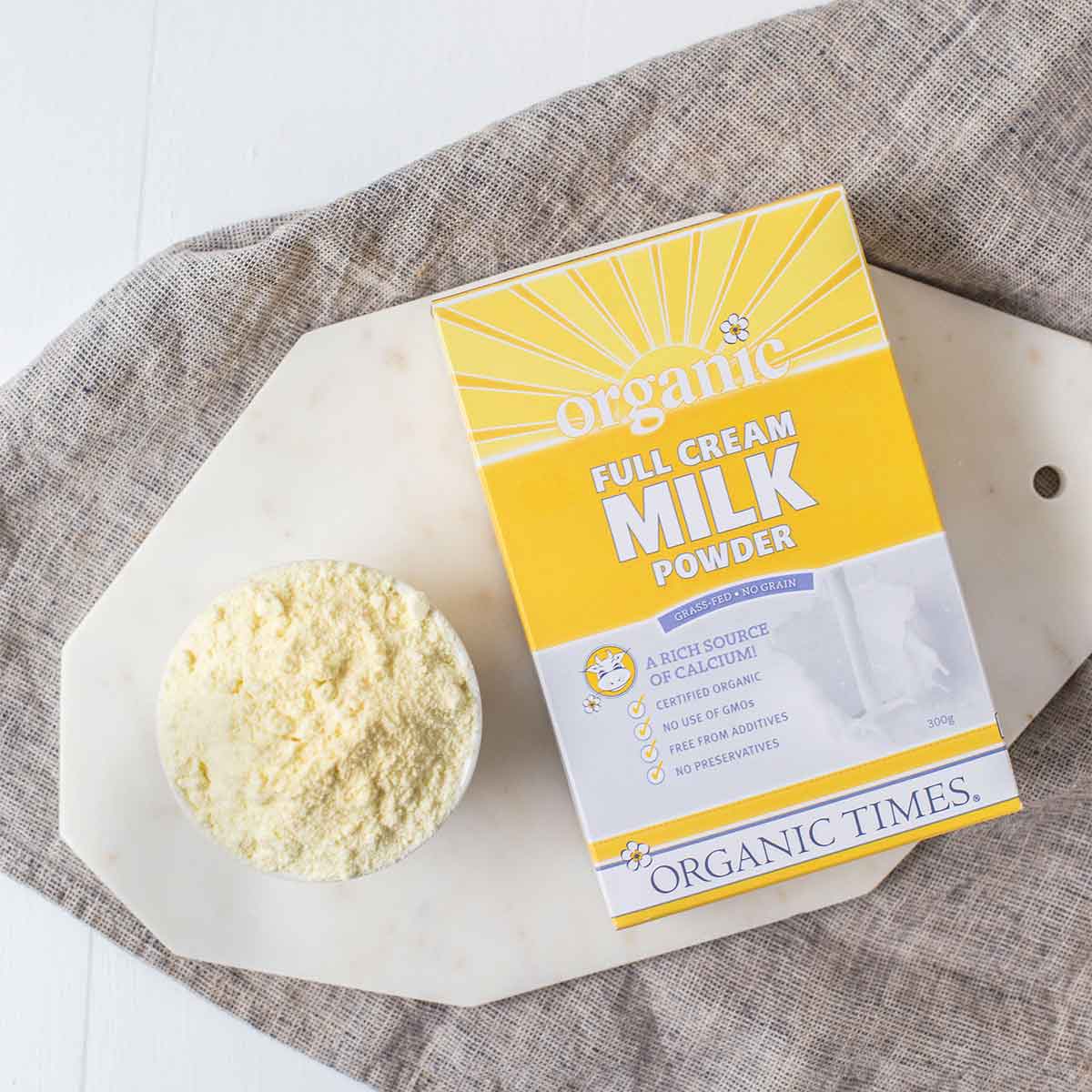 organic times milk powder full cream 300g