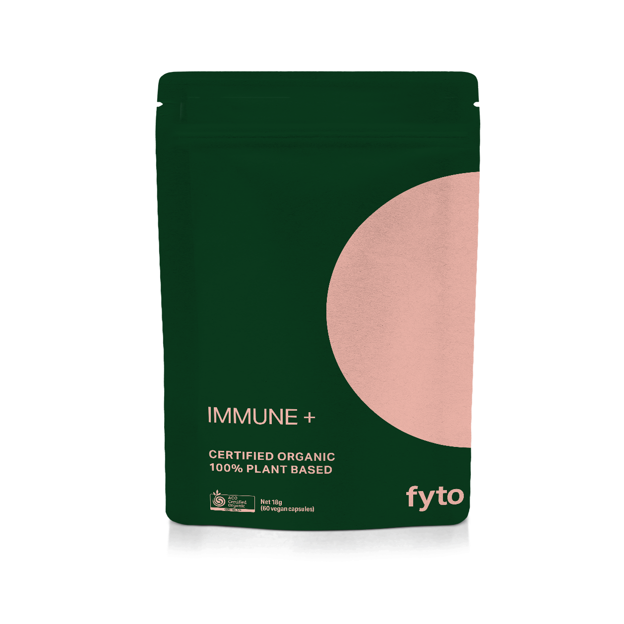 (CLEARANCE!) Fyto Immune + Certified Organic 100% Plant based 60 capsules