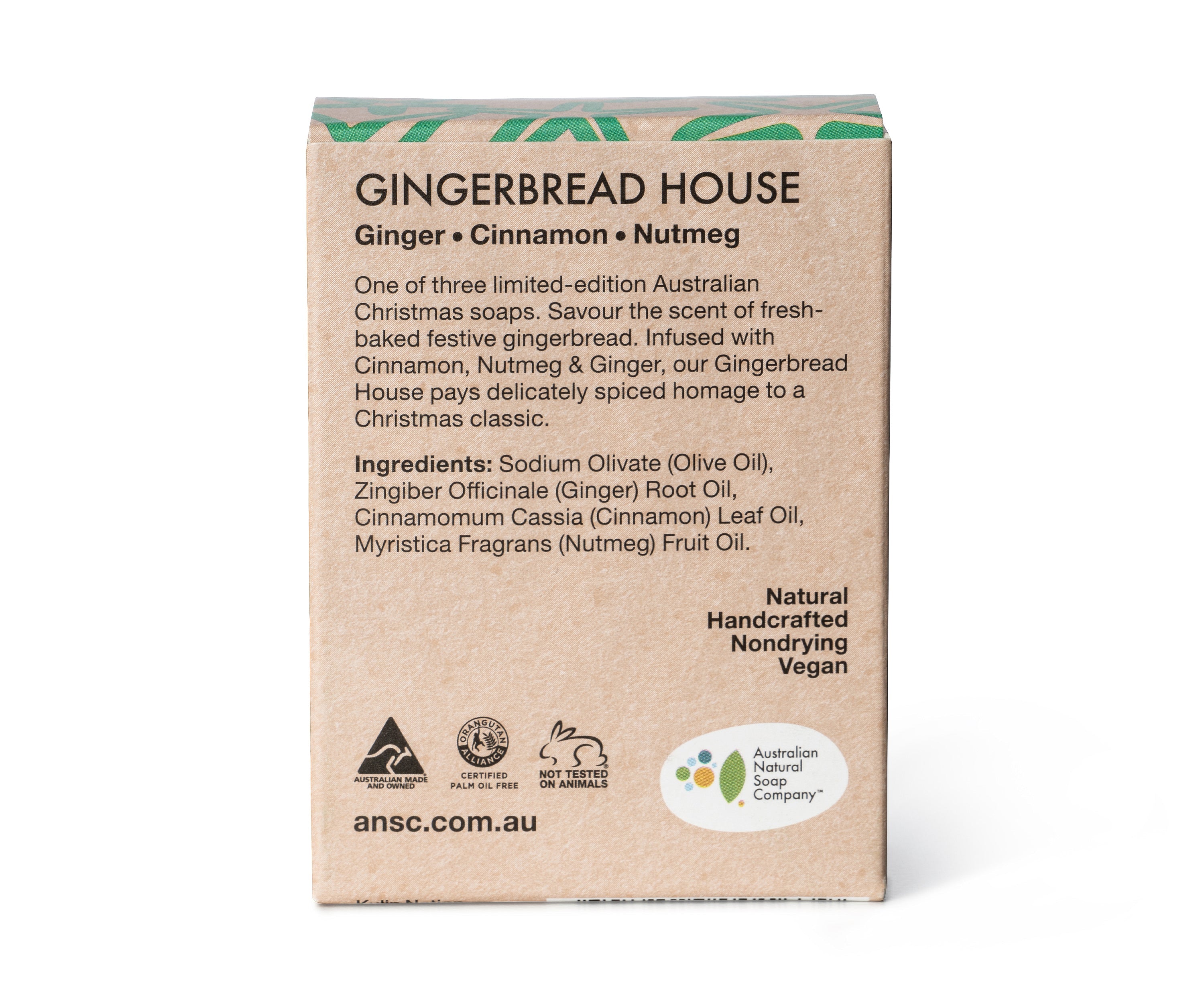 The Australian Natural Co Hand & Body - Christmas Edition Gingerbread House 100g