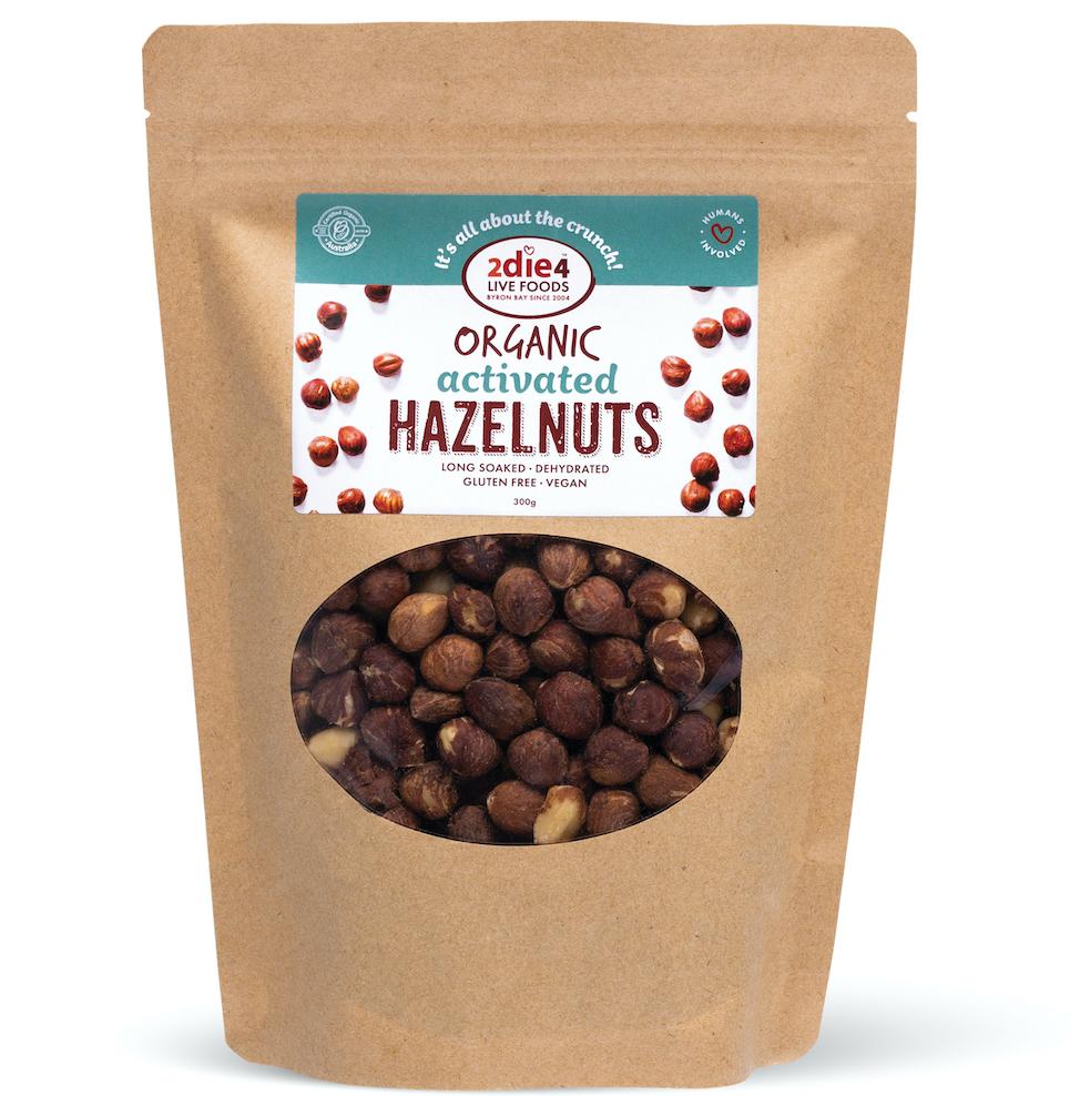 2die4 live foods organic activated hazelnuts 300g