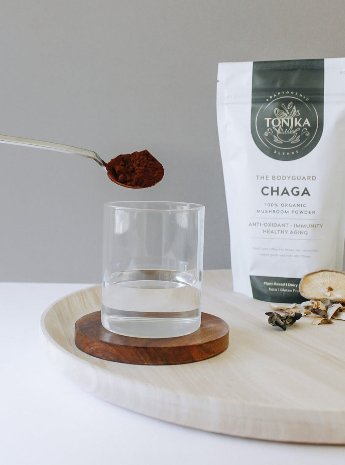 Tonika 100% Organic Mushroom Powder Chaga (The Bodyguard) 90g