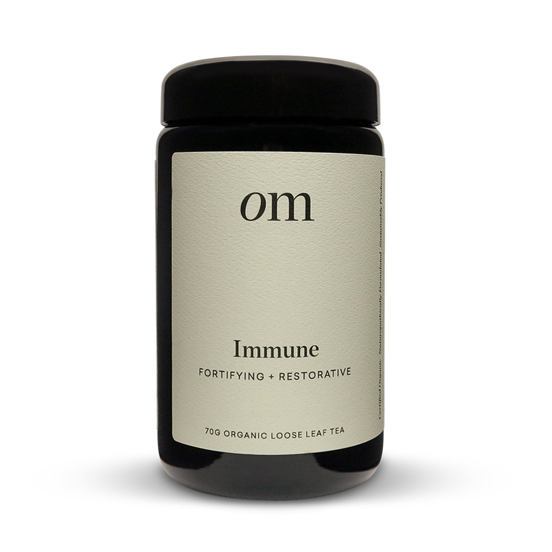 organic merchant immune tea glass jar