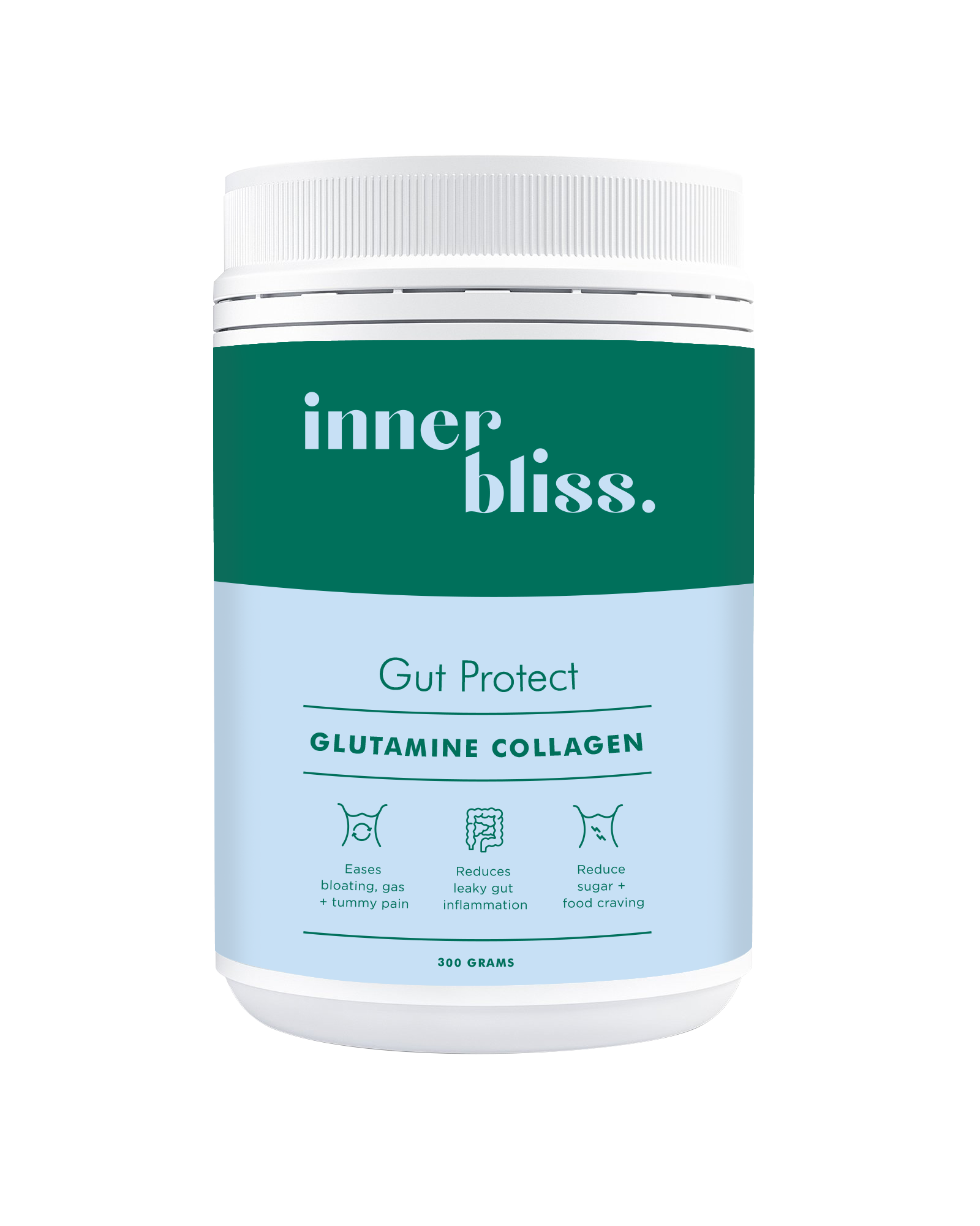 inner bliss gut protect glutamine collagen 300g