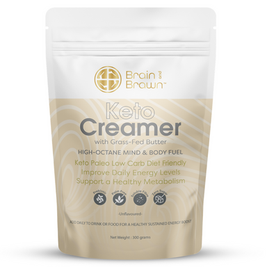 brain and brawn keto creamer (with grass-fed butter) unflavoured 300g