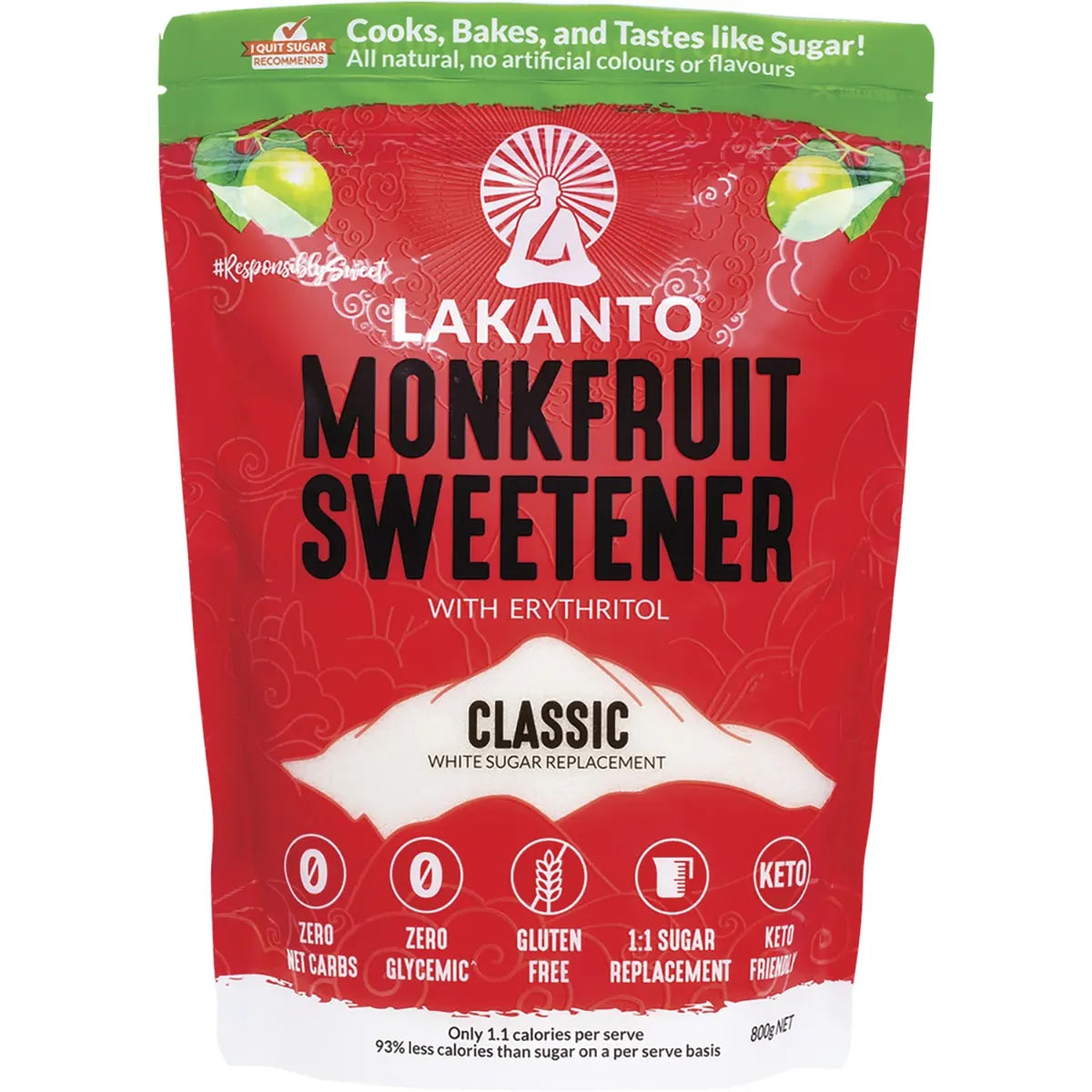 Lakanto Classic Monkfruit 1:1 White Sugar Substitute