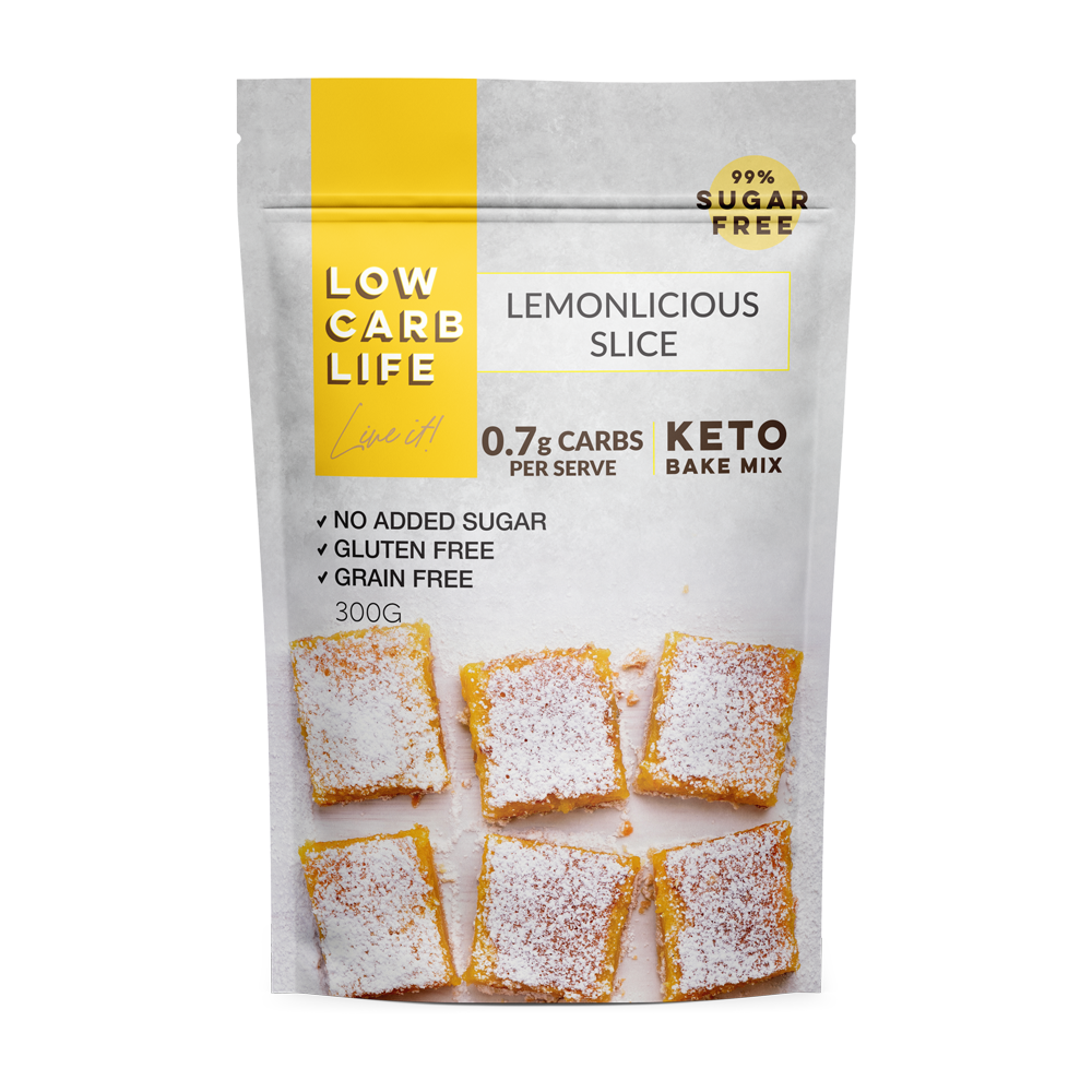 low carb life lemonlicious slice keto bake mix 300g