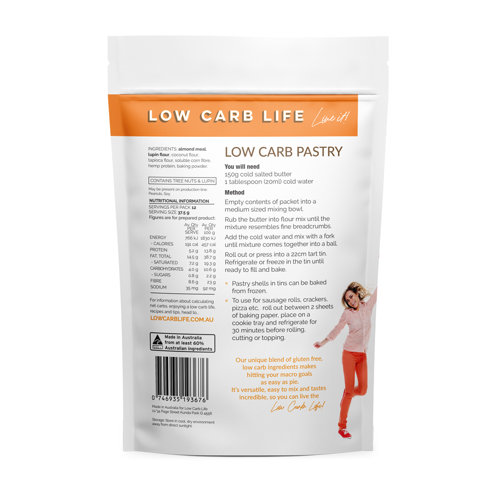low carb life low carb pastry mix keto bake mix 300g