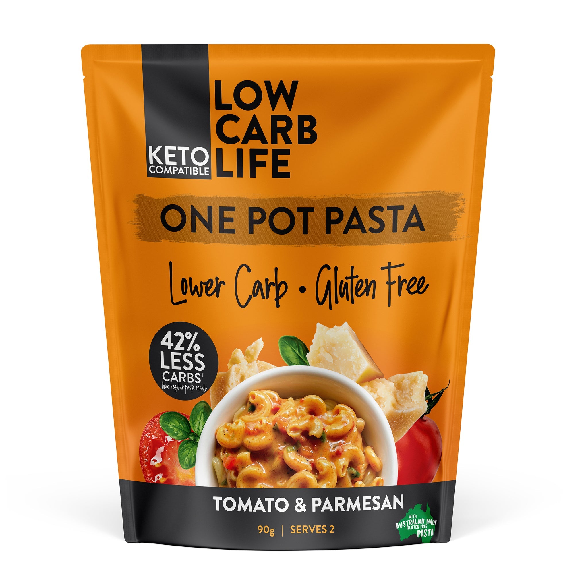 LOW CARB LIFE One Pot Pasta Tomato & Parmesan 10x90g