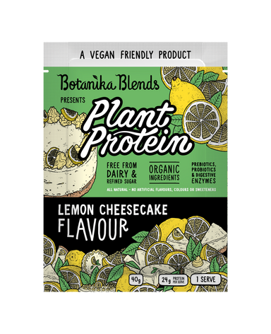 botanika blends plant protein lemon cheesecake 12x40g