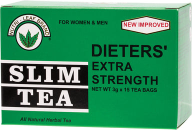 nutri-leaf herbal tea bags slim tea extra strength 15 bags