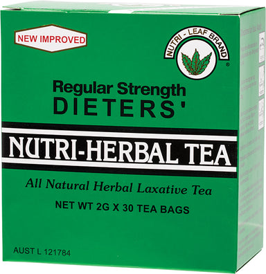 nutri-leaf dieter's slim herbal tea regular 30 bags