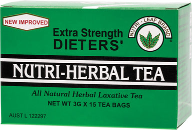 nutri-leaf dieter's slim herbal tea extra strength 15 bags